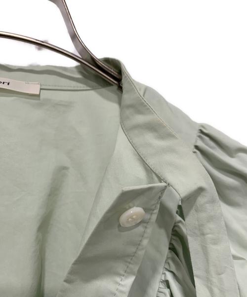 YORI（ヨリ）YORI (ヨリ) 長袖ブラウス グリーン サイズ:FREEの古着・服飾アイテム