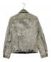 Saint Laurent Paris (サンローランパリ) スターパッチブリーチ加工デニムジャケット ライトグレー サイズ:SIZE XS：30000円
