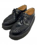 GEORGE COXジョージコックス）の古着「クリーパーシューズ/SKIPTON」｜ブラック