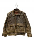 HARLEY-DAVIDSONハーレーダビッドソン）の古着「ラムレザージャケット」｜ブラウン