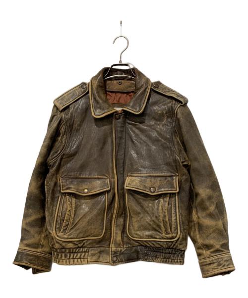 HARLEY-DAVIDSON（ハーレーダビッドソン）HARLEY-DAVIDSON (ハーレーダビッドソン) ラムレザージャケット ブラウン サイズ:SIZE 38の古着・服飾アイテム