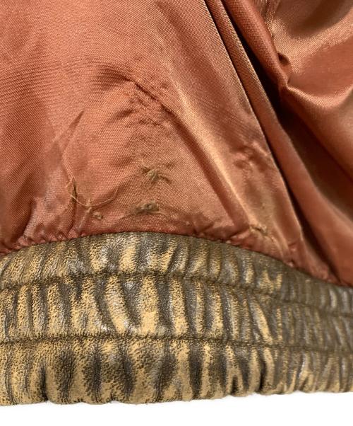 HARLEY-DAVIDSON（ハーレーダビッドソン）HARLEY-DAVIDSON (ハーレーダビッドソン) ラムレザージャケット ブラウン サイズ:SIZE 38の古着・服飾アイテム