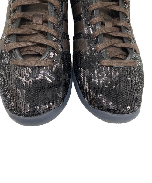 adidas（アディダス）adidas (アディダス) WALES BONNER (ウェールズボナー) WALES BONNER × ADIDAS ORIGINALS KARINTHA LO BLACK/BROWN SEQUIN ダークブラウン サイズ:27cmの古着・服飾アイテム
