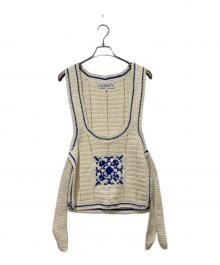 S.S.DALEY（エス・エス・ダイリー）の古着「CROCHET TILE SUIT TABARD」｜ホワイト×ブルー