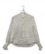 BOURRIENNEブリエンヌ）の古着「長袖ブラウス」｜ホワイト