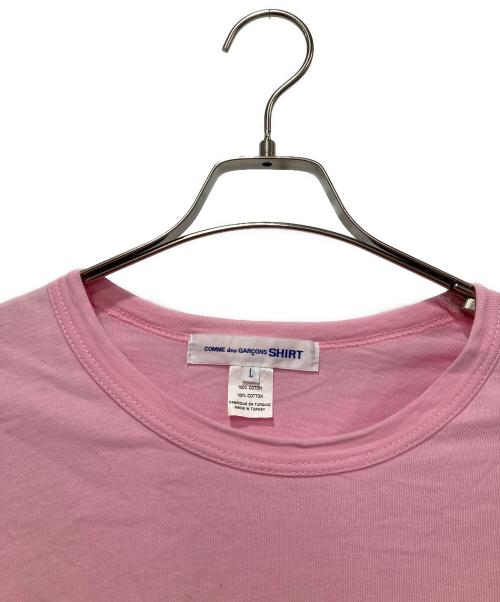 COMME des GARCONS SHIRT（コムデギャルソンシャツ）COMME des GARCONS SHIRT (コムデギャルソンシャツ) 長袖カットソー ピンク サイズ:Lの古着・服飾アイテム