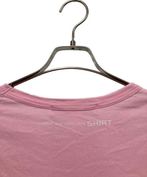 COMME des GARCONS SHIRT（コムデギャルソンシャツ）COMME des GARCONS SHIRT (コムデギャルソンシャツ) 長袖カットソー ピンク サイズ:Lの古着・服飾アイテム