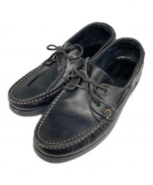 PARABOOT（パラブーツ）の古着「BARTHデッキシューズ」｜ブラック