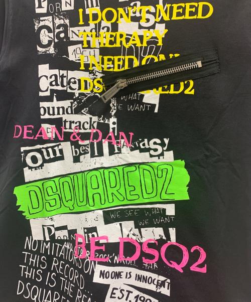 DSQUARED2（ディースクエアード）DSQUARED2 (ディースクエアード) Tシャツ ブラック サイズ:Sの古着・服飾アイテム