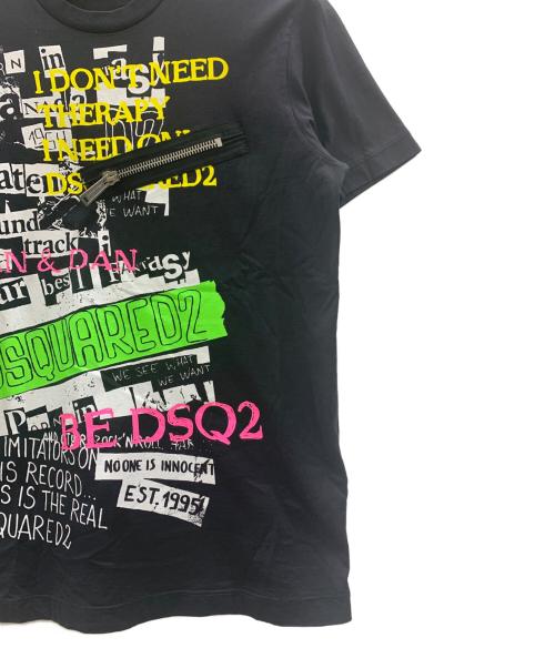 DSQUARED2（ディースクエアード）DSQUARED2 (ディースクエアード) Tシャツ ブラック サイズ:Sの古着・服飾アイテム