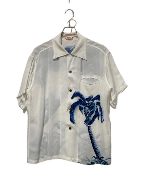 Sun Surf（サンサーフ）Sun Surf (サンサーフ) アロハシャツ ホワイト×ブルー サイズ:Lサイズの古着・服飾アイテム