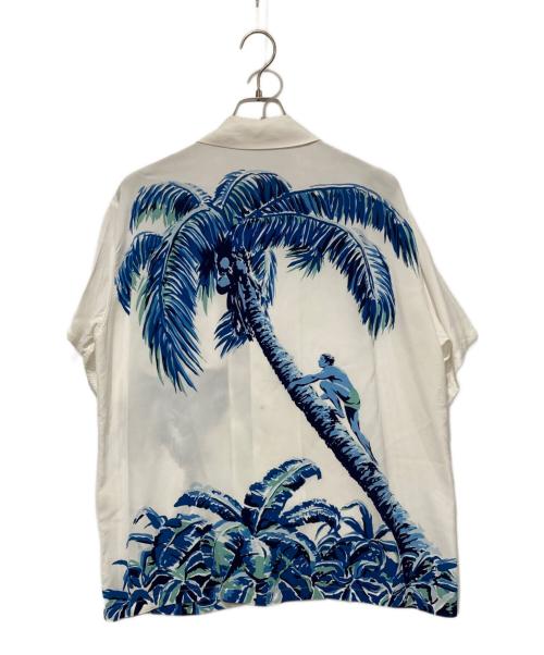 Sun Surf（サンサーフ）Sun Surf (サンサーフ) アロハシャツ ホワイト×ブルー サイズ:Lサイズの古着・服飾アイテム