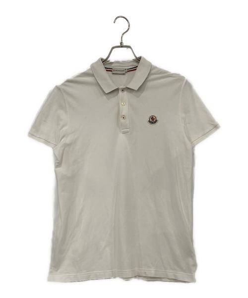 MONCLER（モンクレール）MONCLER (モンクレール) MAGLIA POLO MANICA CORTA ホワイト サイズ:Lサイズの古着・服飾アイテム