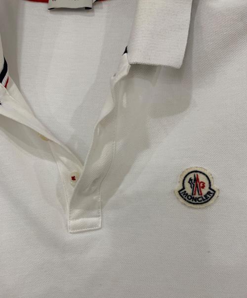 MONCLER（モンクレール）MONCLER (モンクレール) MAGLIA POLO MANICA CORTA ホワイト サイズ:Lサイズの古着・服飾アイテム