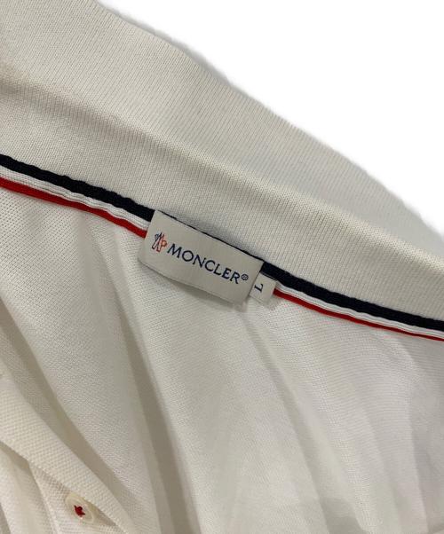 MONCLER（モンクレール）MONCLER (モンクレール) MAGLIA POLO MANICA CORTA ホワイト サイズ:Lサイズの古着・服飾アイテム
