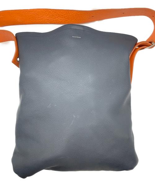 HENDER SCHEME（エンダースキーマ）HENDER SCHEME (エンダースキーマ) ワンサイドベルトバッグ ネイビー×オレンジの古着・服飾アイテム