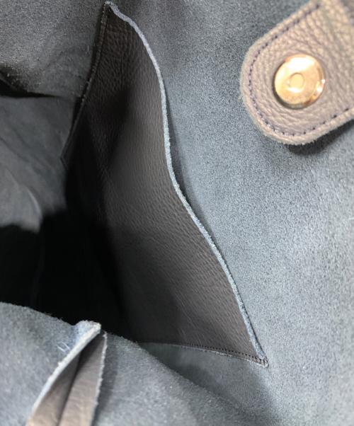 HENDER SCHEME（エンダースキーマ）HENDER SCHEME (エンダースキーマ) ワンサイドベルトバッグ ネイビー×オレンジの古着・服飾アイテム