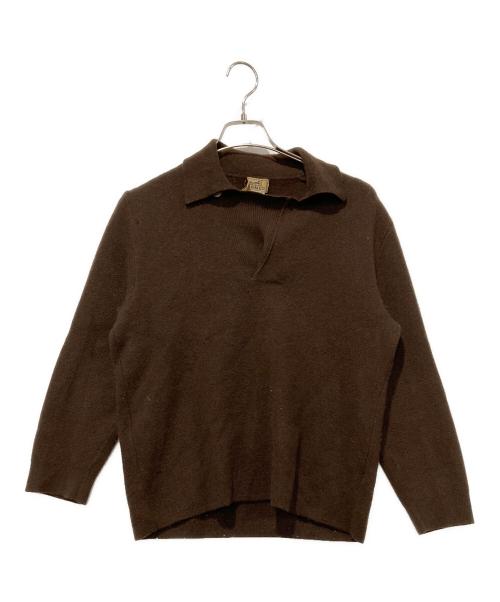 HERMES（エルメス）HERMES (エルメス) ニット ブラウン サイズ:Mサイズの古着・服飾アイテム