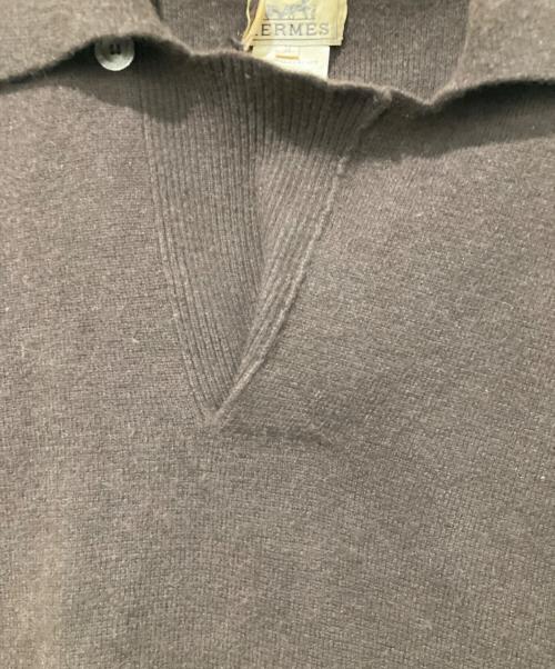 HERMES（エルメス）HERMES (エルメス) ニット ブラウン サイズ:Mサイズの古着・服飾アイテム