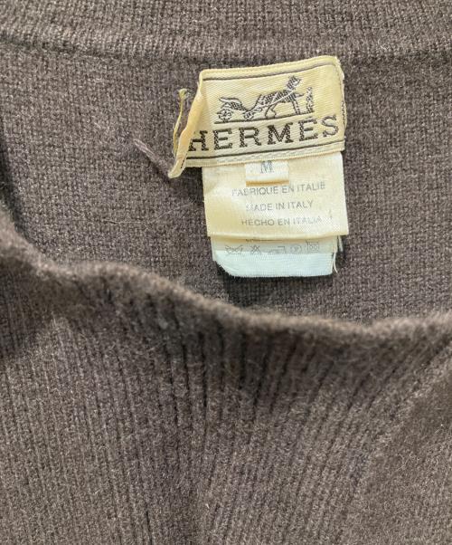 HERMES（エルメス）HERMES (エルメス) ニット ブラウン サイズ:Mサイズの古着・服飾アイテム