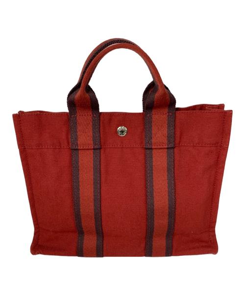 HERMES（エルメス）HERMES (エルメス) フールトゥ　ハンドバッグ レッドの古着・服飾アイテム