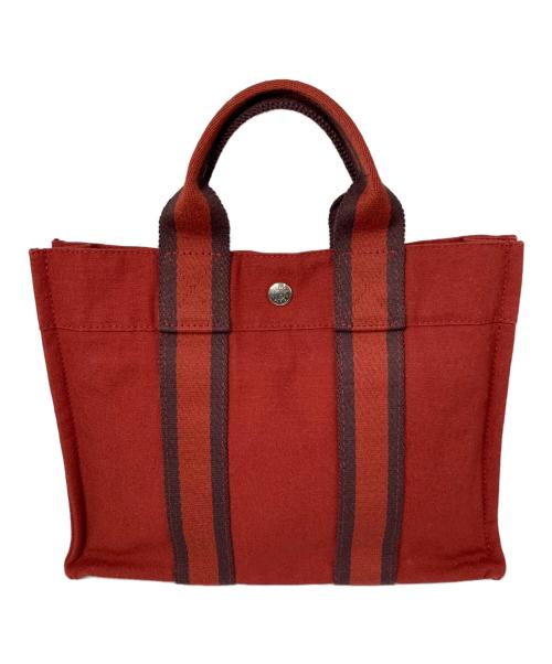 HERMES（エルメス）HERMES (エルメス) フールトゥ　ハンドバッグ レッドの古着・服飾アイテム