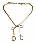 Christian Diorクリスチャン ディオール）の古着「リボンモチーフ　チョーカー」｜カラー/ゴールド