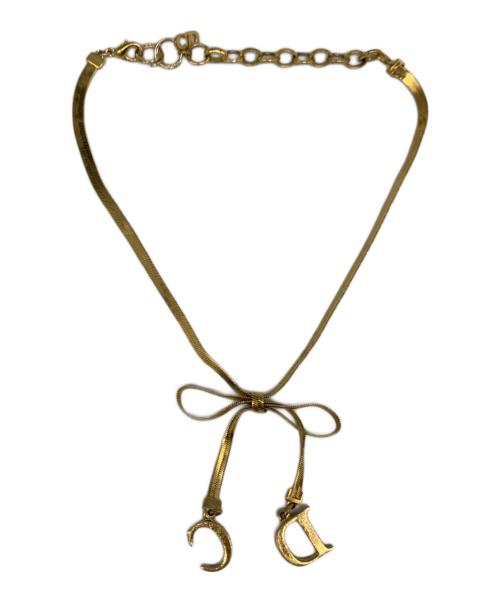 Christian Dior（クリスチャン ディオール）Christian Dior (クリスチャン ディオール) リボンモチーフ　チョーカー カラー/ゴールドの古着・服飾アイテム