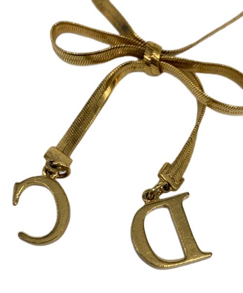 Christian Dior（クリスチャン ディオール）Christian Dior (クリスチャン ディオール) リボンモチーフ　チョーカー カラー/ゴールドの古着・服飾アイテム