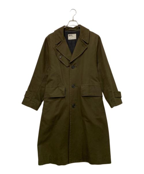 MHL（エムエイチエル）MHL (エムエイチエル) コート オリーブ サイズ:Sの古着・服飾アイテム
