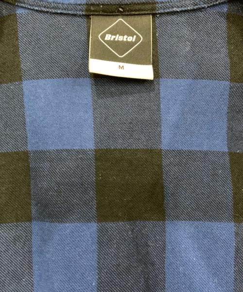 F.C.R.B.（エフシーレアルブリストル）F.C.R.B. (エフシーレアルブリストル) 長袖シャツ ブルー×ブラック サイズ:Mサイズの古着・服飾アイテム