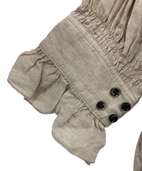 nest Robe（ネストローブ）nest Robe (ネストローブ) 長袖ワンピース ベージュ サイズ:SIZE Freeの古着・服飾アイテム