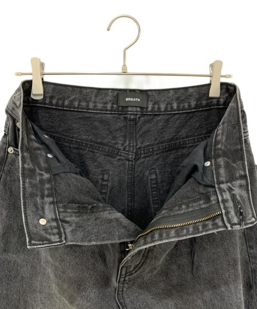 BREATH（ブレス）BREATH (ブレス) GRUNGE WIDE DENIM PANTS ブラック サイズ:Mの古着・服飾アイテム