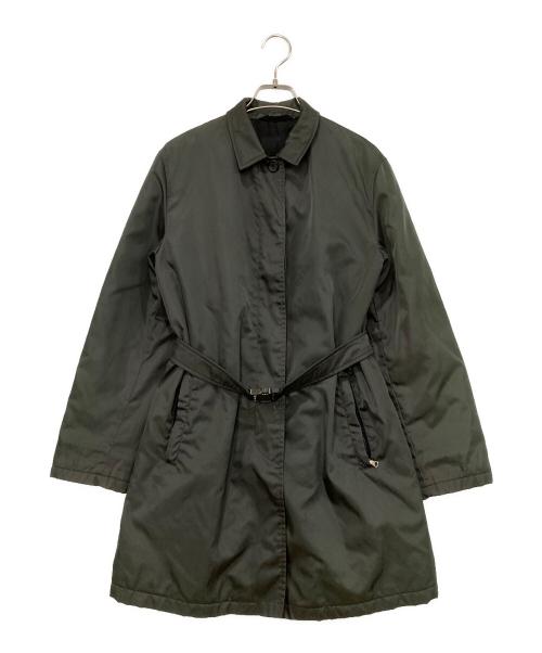 PRADA（プラダ）PRADA (プラダ) シングルブレスト トレンチコート オリーブ サイズ:38の古着・服飾アイテム