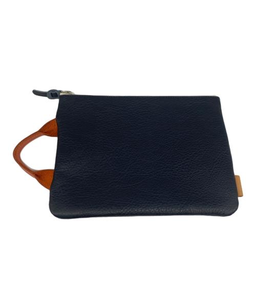 HENDER SCHEME（エンダースキーマ）HENDER SCHEME (エンダースキーマ) Pocket Bag Small ネイビー×オレンジの古着・服飾アイテム