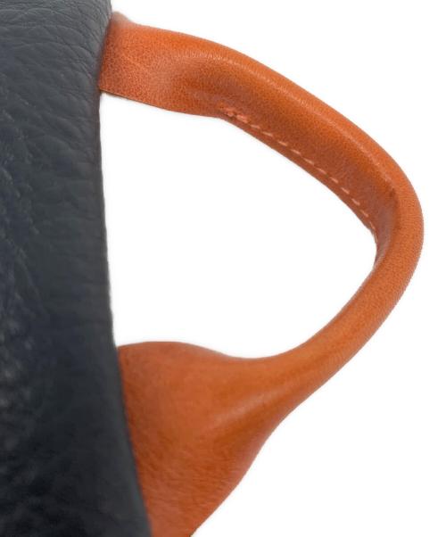 HENDER SCHEME（エンダースキーマ）HENDER SCHEME (エンダースキーマ) Pocket Bag Small ネイビー×オレンジの古着・服飾アイテム