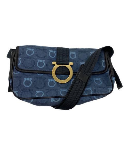 Salvatore Ferragamo（サルヴァトーレ フェラガモ）Salvatore Ferragamo (サルヴァトーレ フェラガモ) ショルダーバッグ ブルーの古着・服飾アイテム