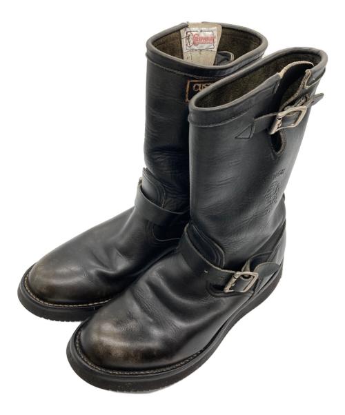 CHIPPEWA（チペワ）CHIPPEWA (チペワ) エンジニアブーツ ブラック サイズ:９Dの古着・服飾アイテム