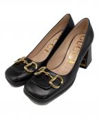 GUCCIグッチ）の古着「ホースビットパンプス」｜ブラック