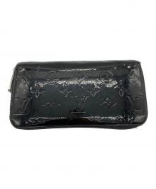 LOUIS VUITTON（ルイ ヴィトン）の古着「モノグラム・ヴェルニ ジッピーウォレット ノワール・マニエティック」｜ブラック