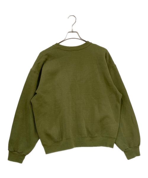 SOFFE（ソフィー）SOFFE (ソフィー) クルーネックスウェット オリーブ サイズ:Lサイズの古着・服飾アイテム