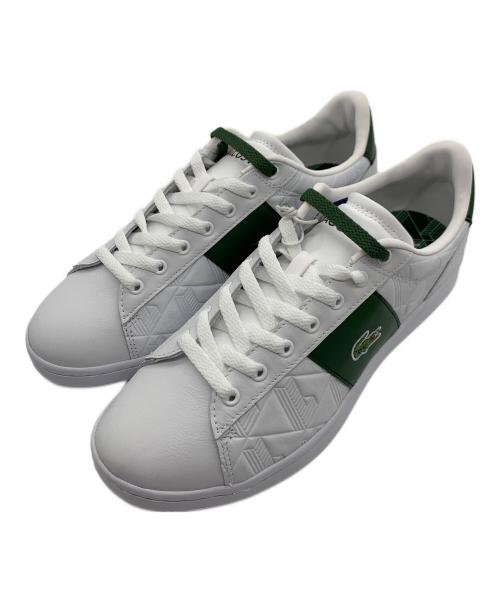 LACOSTE（ラコステ）LACOSTE (ラコステ) スニーカー ホワイト×グリーン サイズ:26.0 未使用品の古着・服飾アイテム