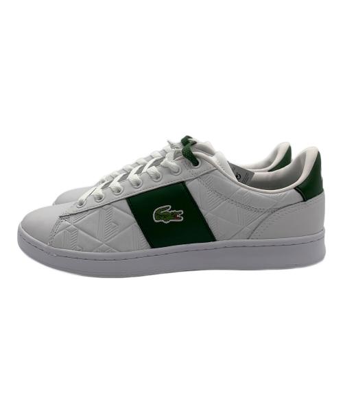 LACOSTE（ラコステ）LACOSTE (ラコステ) スニーカー ホワイト×グリーン サイズ:26.0 未使用品の古着・服飾アイテム