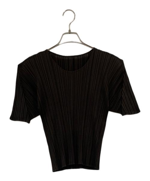 PLEATS PLEASE（プリーツプリーズ）PLEATS PLEASE (プリーツプリーズ) 半袖カットソー ブラック サイズ:SIZE 4の古着・服飾アイテム