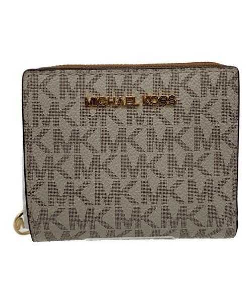 MICHAEL KORS（マイケル・コース）MICHAEL KORS (マイケル・コース) 2つ折り財布 ベージュ 未使用品の古着・服飾アイテム