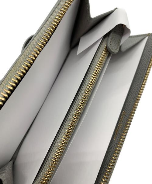 Salvatore Ferragamo（サルヴァトーレ フェラガモ）Salvatore Ferragamo (サルヴァトーレ フェラガモ) L字ファスナー財布 グレーの古着・服飾アイテム