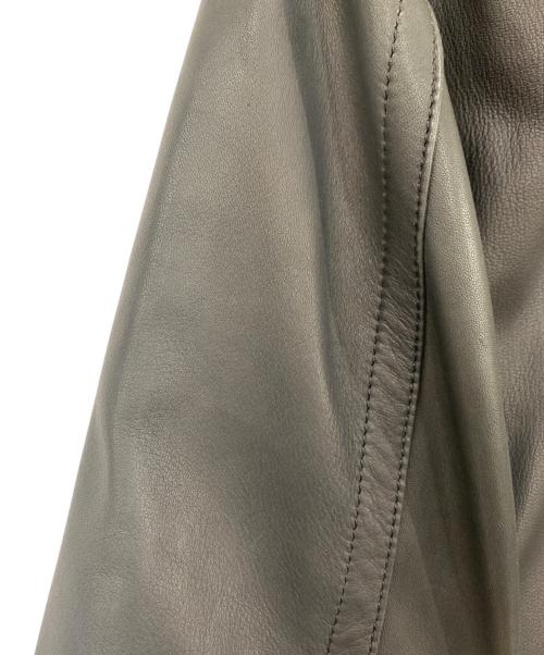 BURBERRY BLACK LABEL（バーバリーブラックレーベル）BURBERRY BLACK LABEL (バーバリーブラックレーベル) ラムレザージャケット ブラック サイズ:Lサイズの古着・服飾アイテム