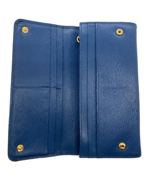 PRADA（プラダ）PRADA (プラダ) 長財布 ブルーの古着・服飾アイテム