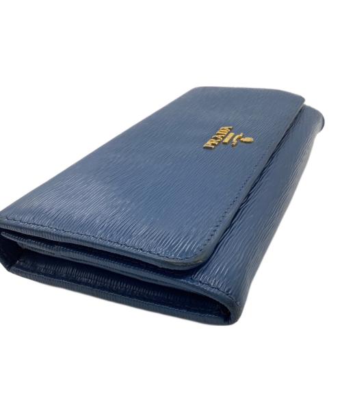 PRADA（プラダ）PRADA (プラダ) 長財布 ブルーの古着・服飾アイテム