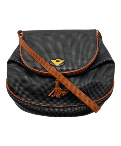 BOTTEGA VENETA（ボッテガベネタ）BOTTEGA VENETA (ボッテガベネタ) フリンジショルダーバッグ ブラックの古着・服飾アイテム